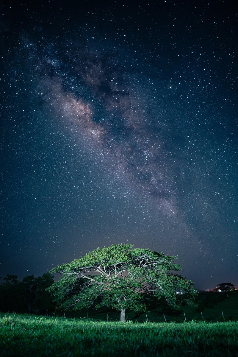 Milky Way Night Landscape